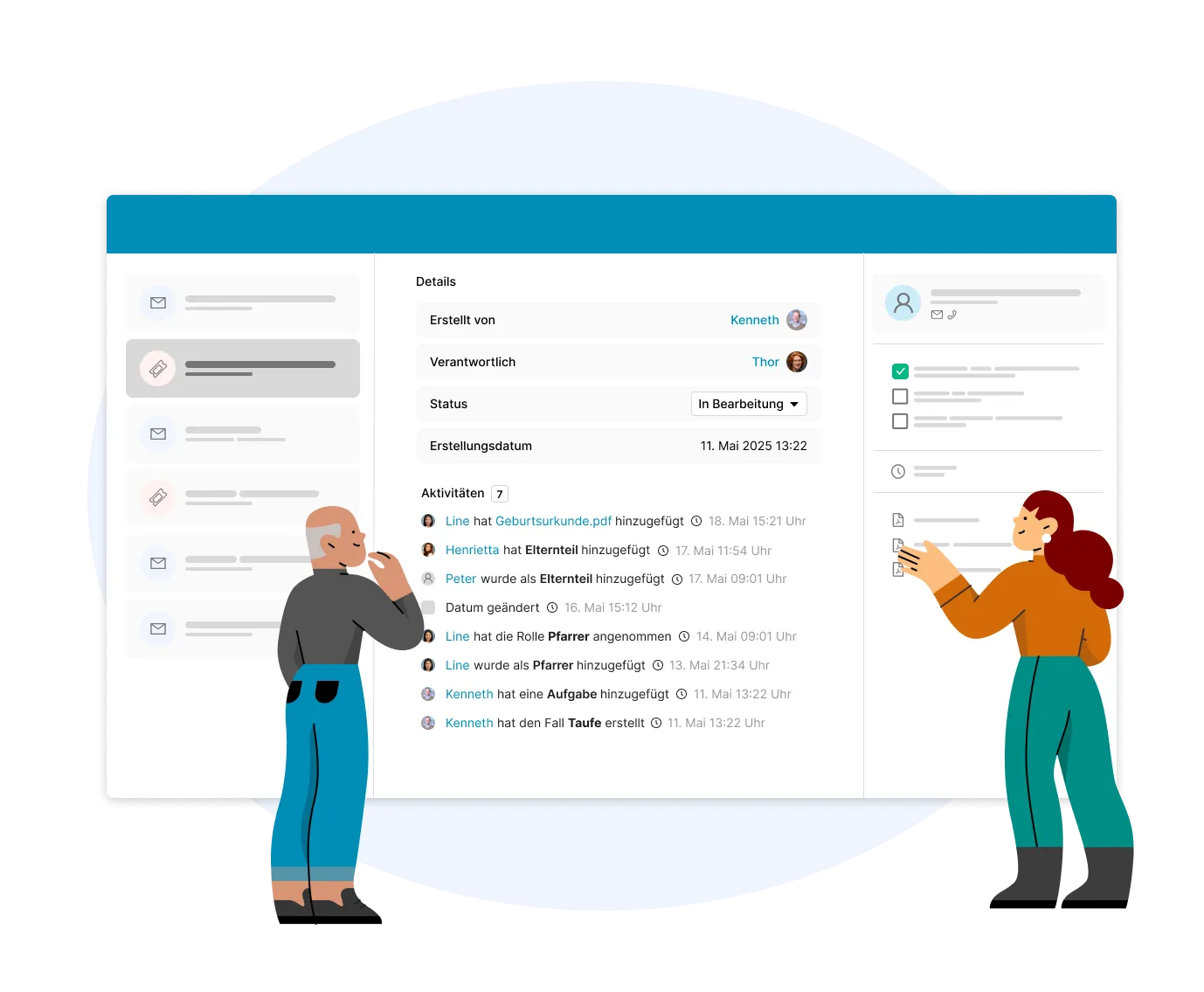 ChurchDesk Workflows – zentraler Workflow mit digitalem Posteingang