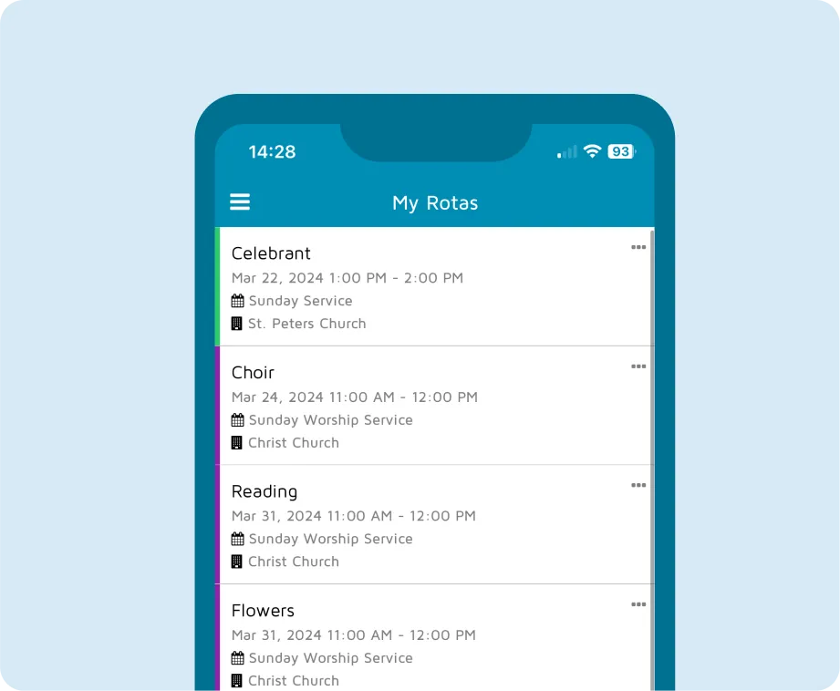Accessing the calendar and tasks on the go with the ChurchDesk app