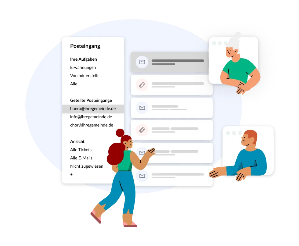 ChurchDesk Workflows Automatisierungen für Posteingang und Formulare